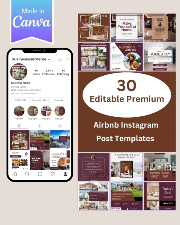 Airbnb, Nutrition, Travel, Psychologist, Dental, Showcase, FastFood, Beauty, Salon, Business, Rental, Infographics, Marketing, Gym, Jewelry, RealEstate, Restaurant, Planner, Social