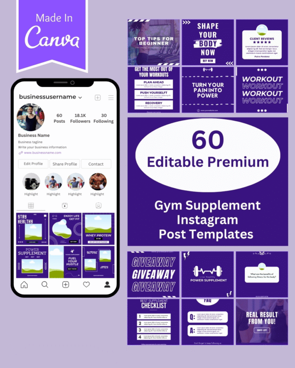 Airbnb, Nutrition, Travel, Psychologist, Dental, Showcase, FastFood, Beauty, Salon, Business, Rental, Infographics, Marketing, Gym, Jewelry, RealEstate, Restaurant, Planner, Social